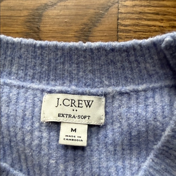 Like new! J. Crew Light Blue Crewneck Sweater - Picture 3 of 4